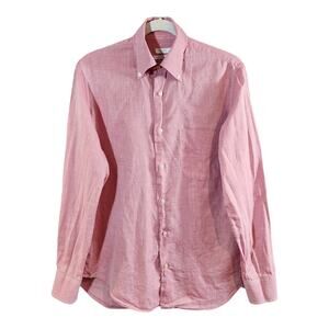 Robert Friedman Red Regular Fit Authentic Sophisticated Pleasure Shirt Men's S